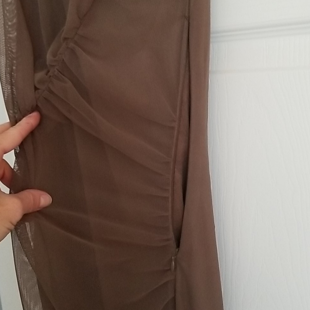 Gianni Bini Tan Fitting Dress - Picture 8 of 8